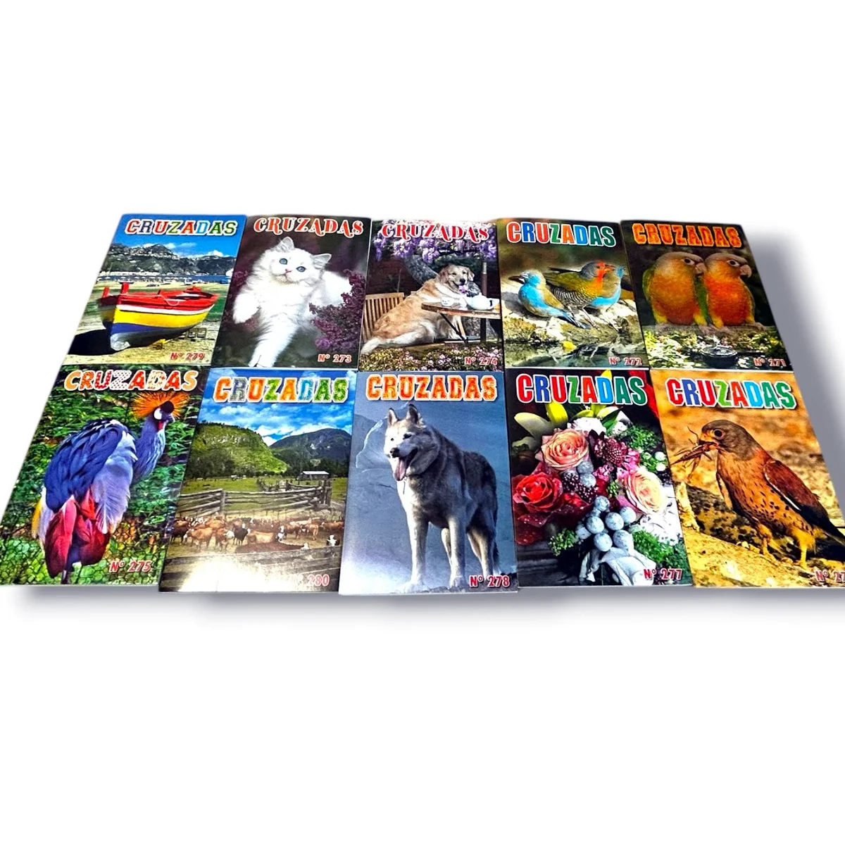Pack 10 Crucigramas para Adultos — 10 crucigramas distintos · letra grande · adultos — KIOSTRO