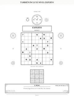 Pack 100 Sudokus para Imprimir PDF · Vol. 1 (todos los niveles) — vista 5