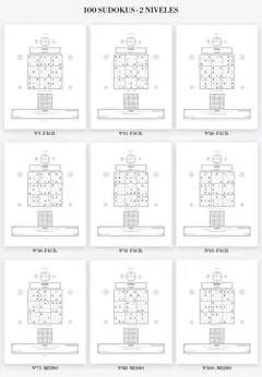 Pack 100 Sudokus para Imprimir PDF · Vol. 3 (fácil y medio) — vista 2